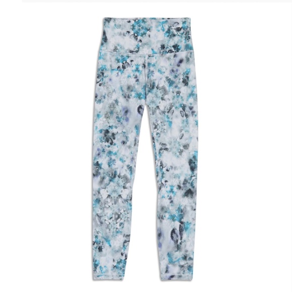 Lululemon multicolor printed Align blue white leggings sz 6 - Picture 1 of 1